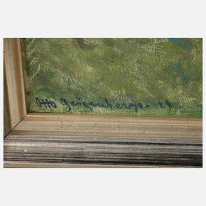 Otto Geigenberger, Italienische Dorfansicht