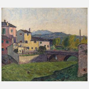 Otto Geigenberger, Italienische Dorfansicht
