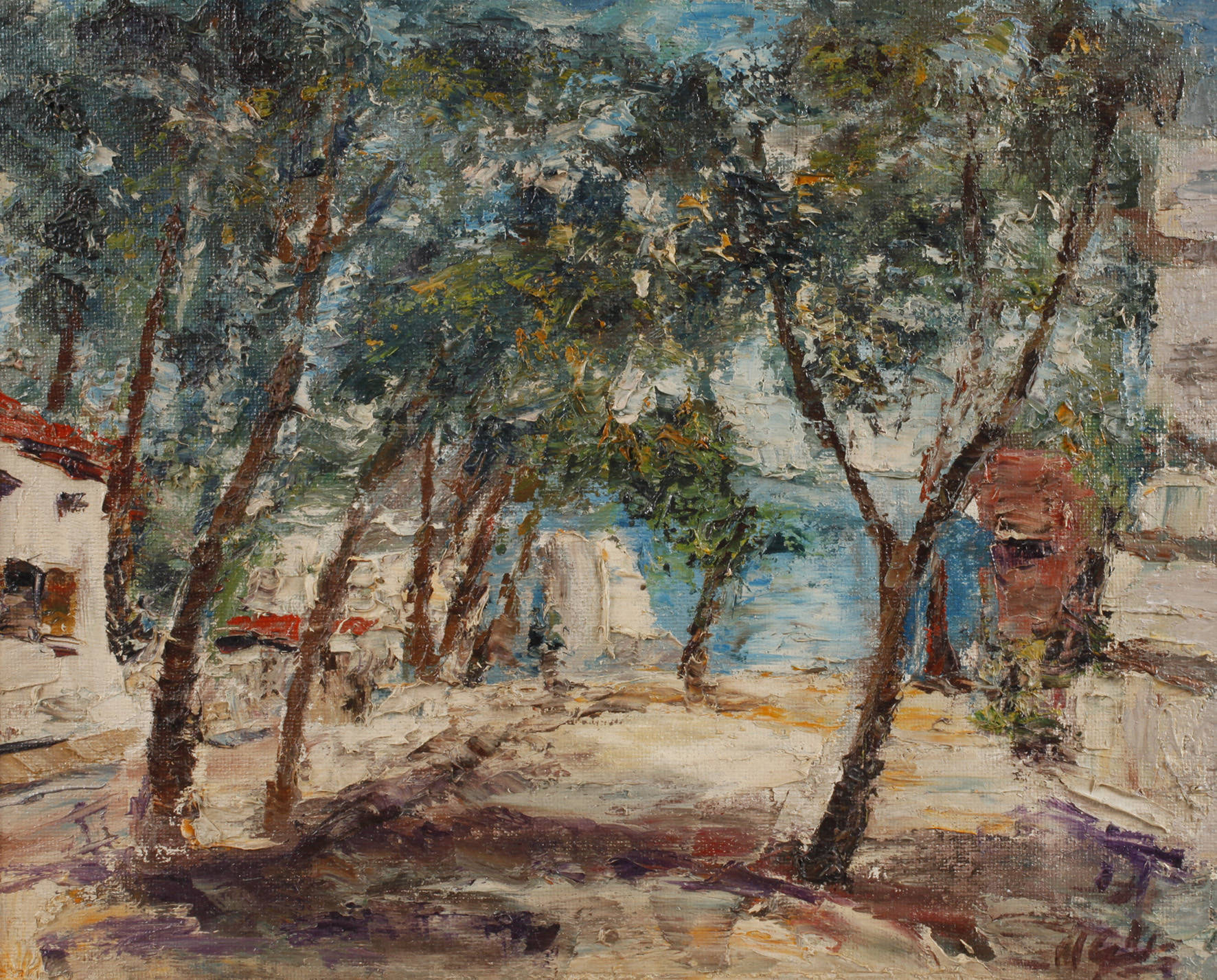 Martin Grünert, ”Straße in Cala Melor”