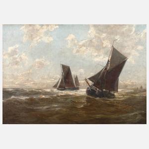 Erwin Günther, Boote auf bewegter See