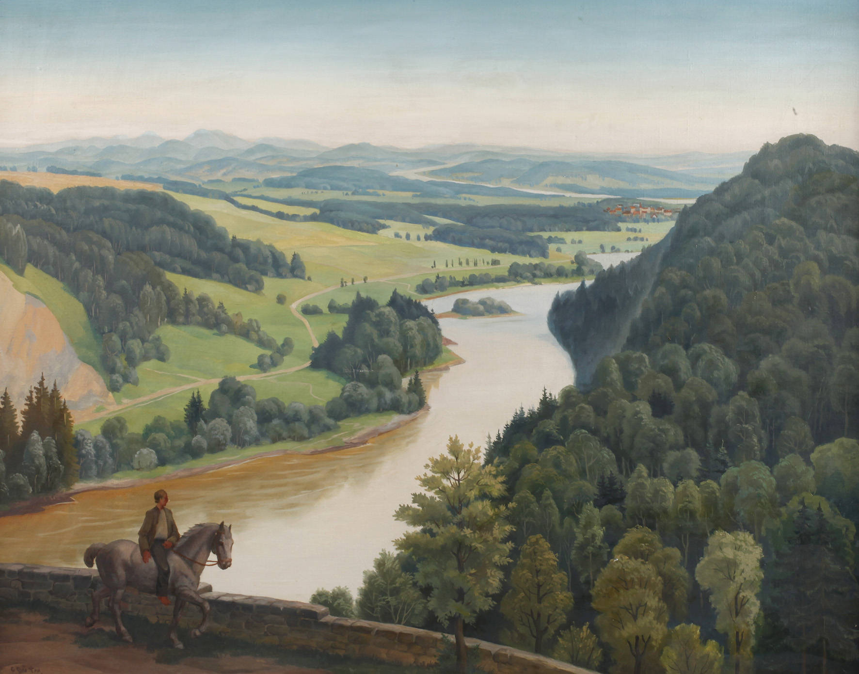 Georg Günther, ”Maler Günther auf der Bergstraße”