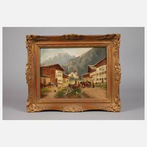 Max Hänger, Auf dem Dorfplatz