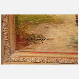 Max Hänger, Auf dem Dorfplatz