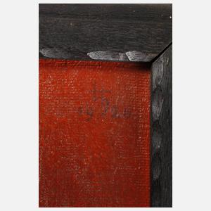 Heinrich Herrmann, Stillleben vor rotem Grund