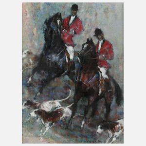 Denes de Holesch, Parforcejagd