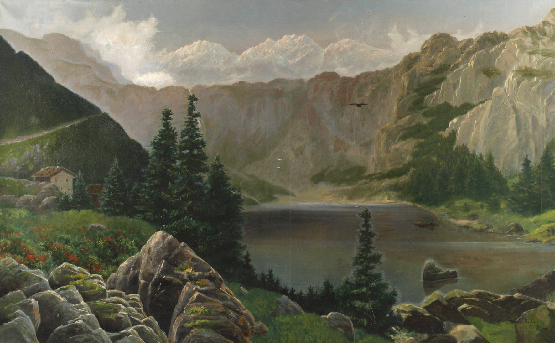 R. Lühring, Bergsee in den Alpen