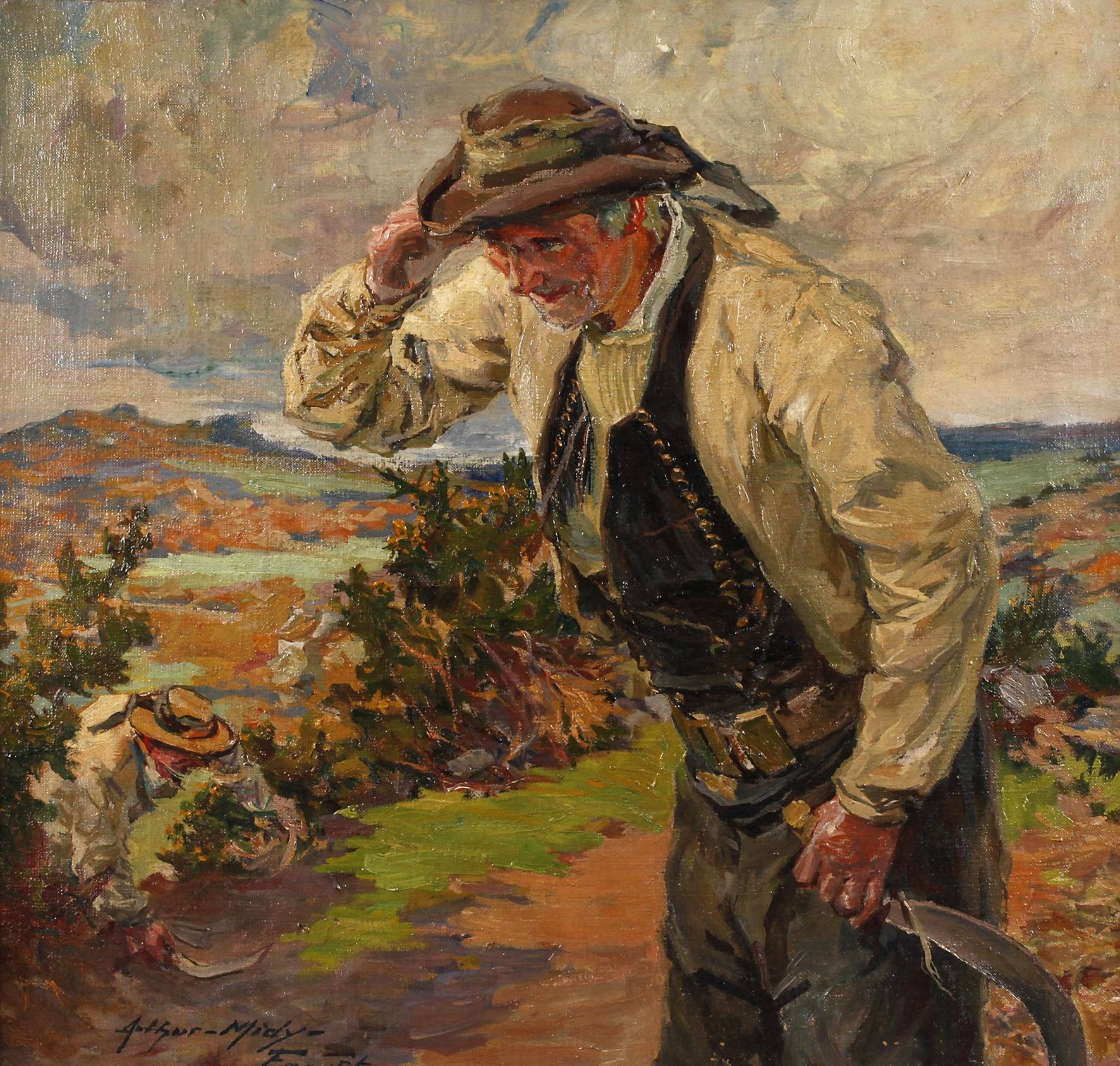 Arthur Midy, Kräutersammler in der Bretagne