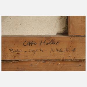 Prof. Otto Möller, Chartres mit Blick zur Kathedrale