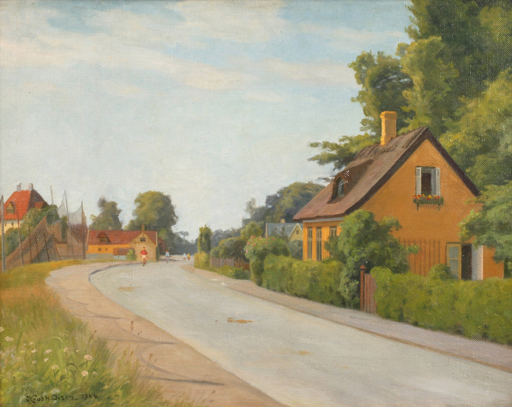 Knud Olsen, Sommerliche Dorfstraße