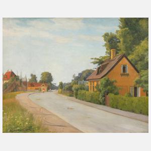 Knud Olsen, Sommerliche Dorfstraße