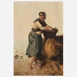 G. Sereux, Muschelsammlerin