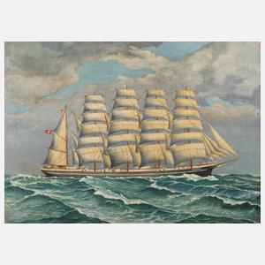 Peter Simonsen, Segelschiff ”Kopenhavn”