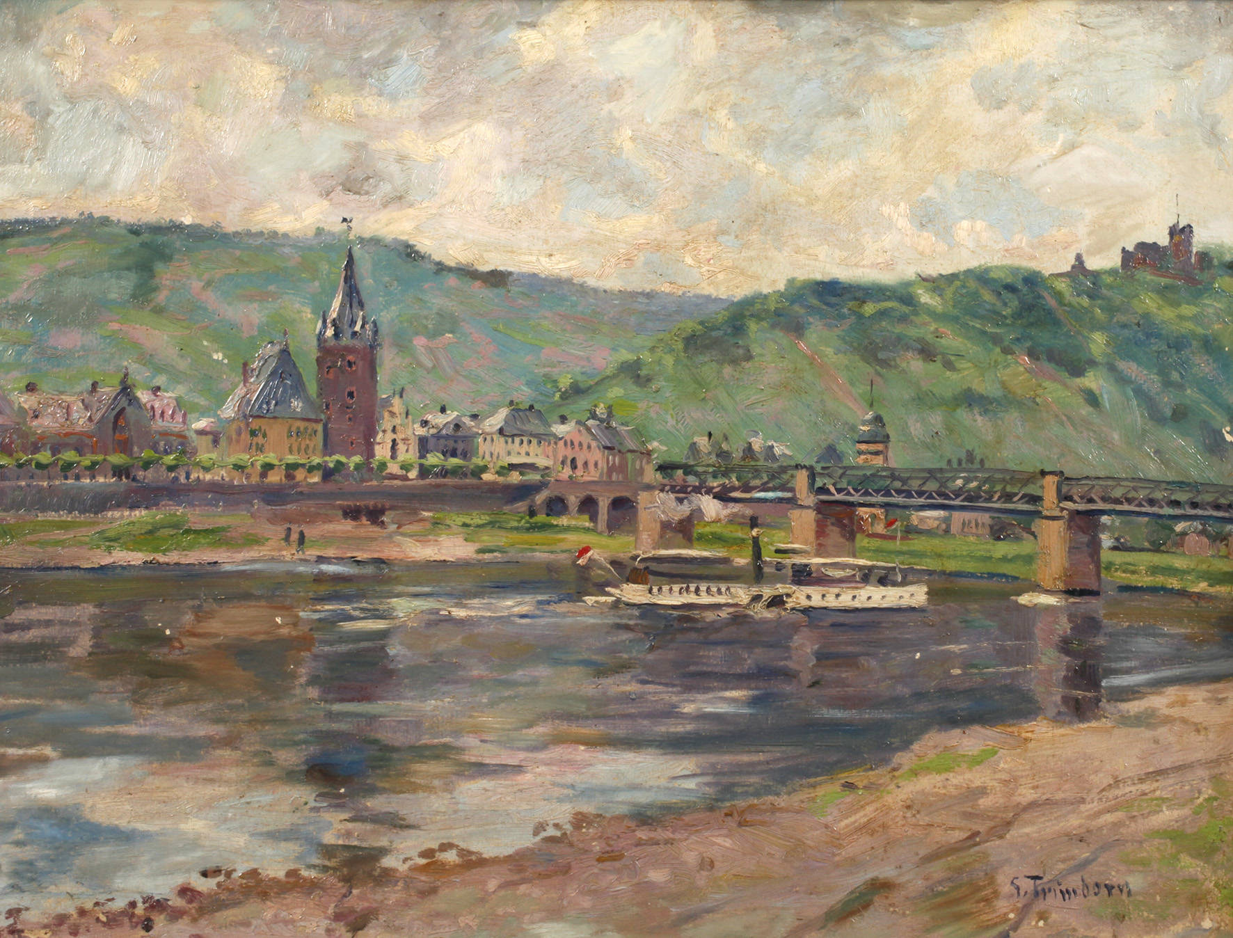 Gottfried Trimborn, Der Neckar in Heidelberg