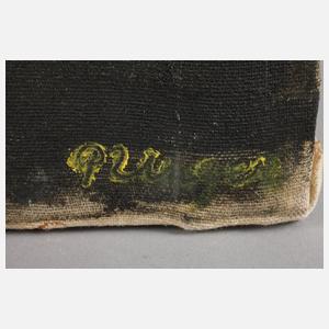 Paul Unger, Abstrakte Komposition mit Blatt