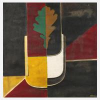 Paul Unger, Abstrakte Komposition mit Blatt111