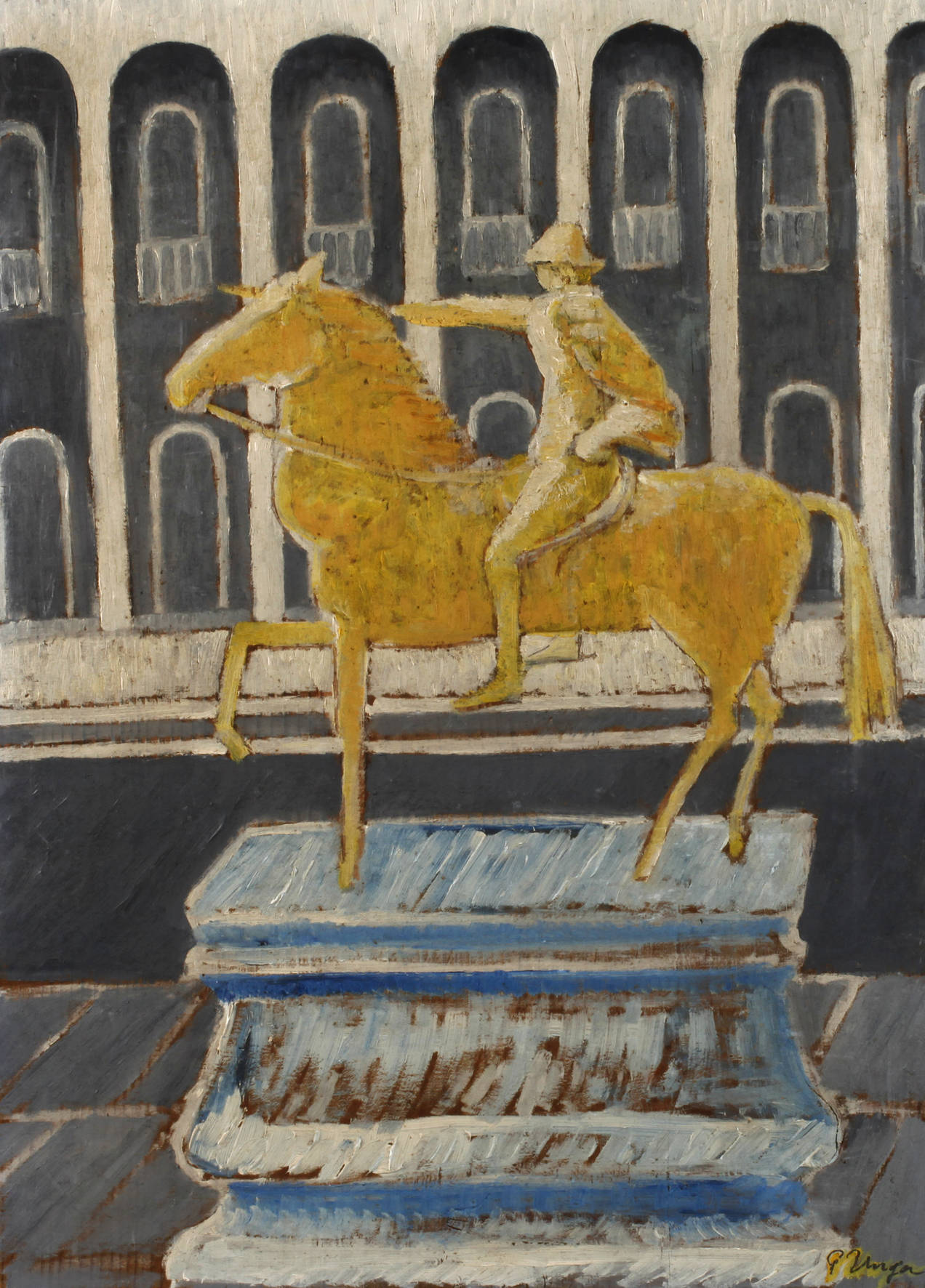 Paul Unger, Reiterstandbild