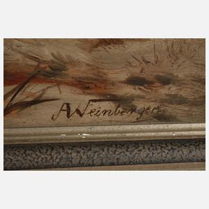 Anton Weinberger, Wildschweine im Winter