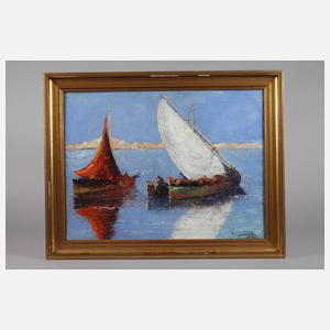 Segelboote vor Malta