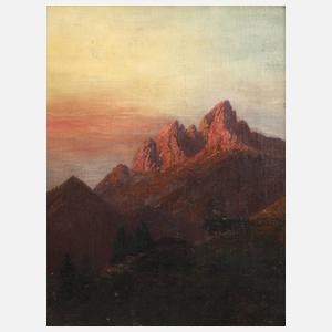 Abendlicher Blick auf den Rosengarten