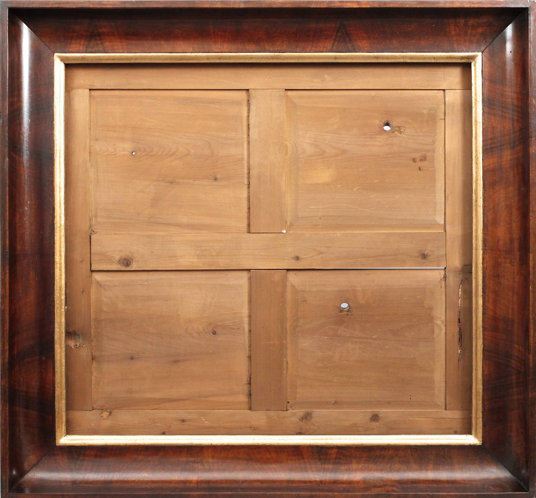 Biedermeierrahmen Nussbaum