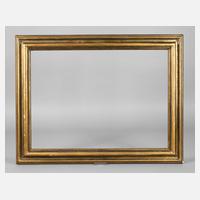 Goldbronzierte und grün gefasste Leiste111