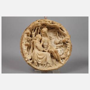 Paar Meerschaumreliefs