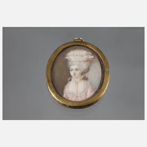 Sechs Elfenbeinminiaturen