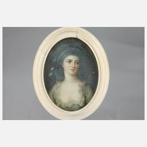 Sechs Elfenbeinminiaturen