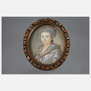 Sechs Elfenbeinminiaturen