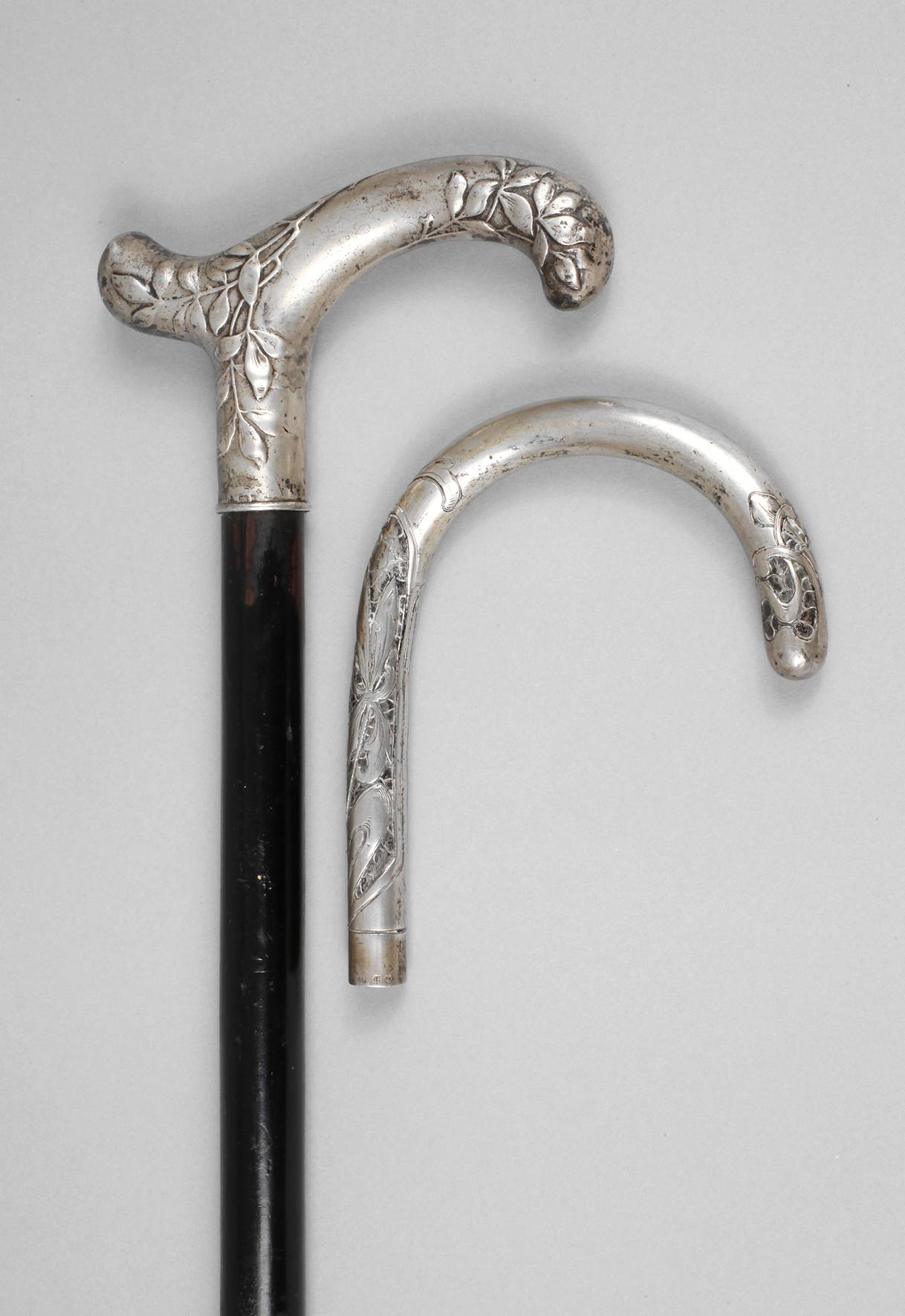 Spazierstock und Stockgriff Jugendstil