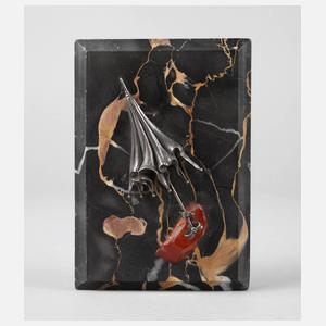 Briefbeschwerer mit Silbermontierung