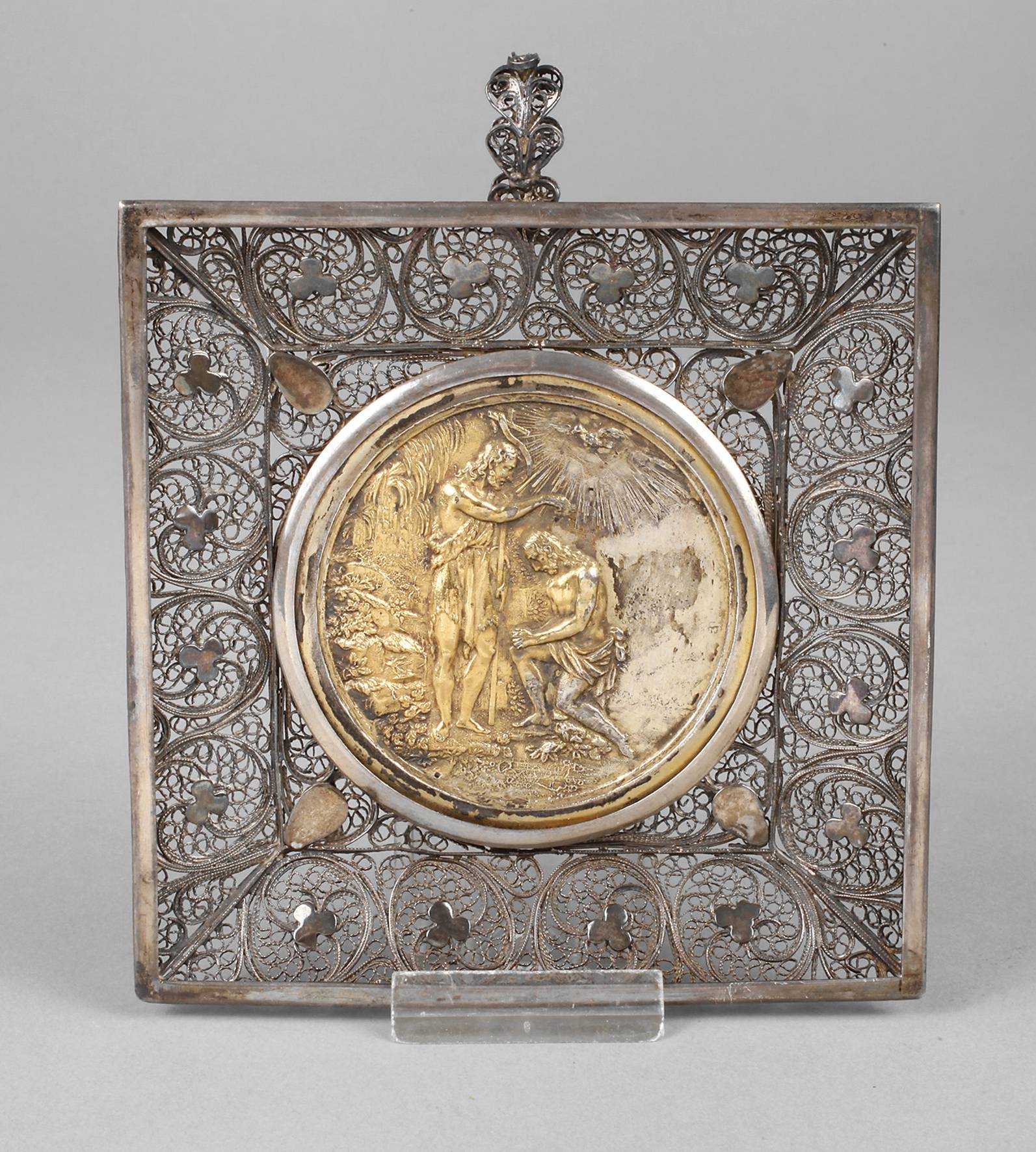 Silber christliches Wandbild