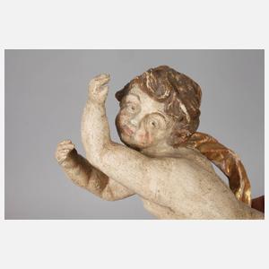 Paar barocke Schwebeengel