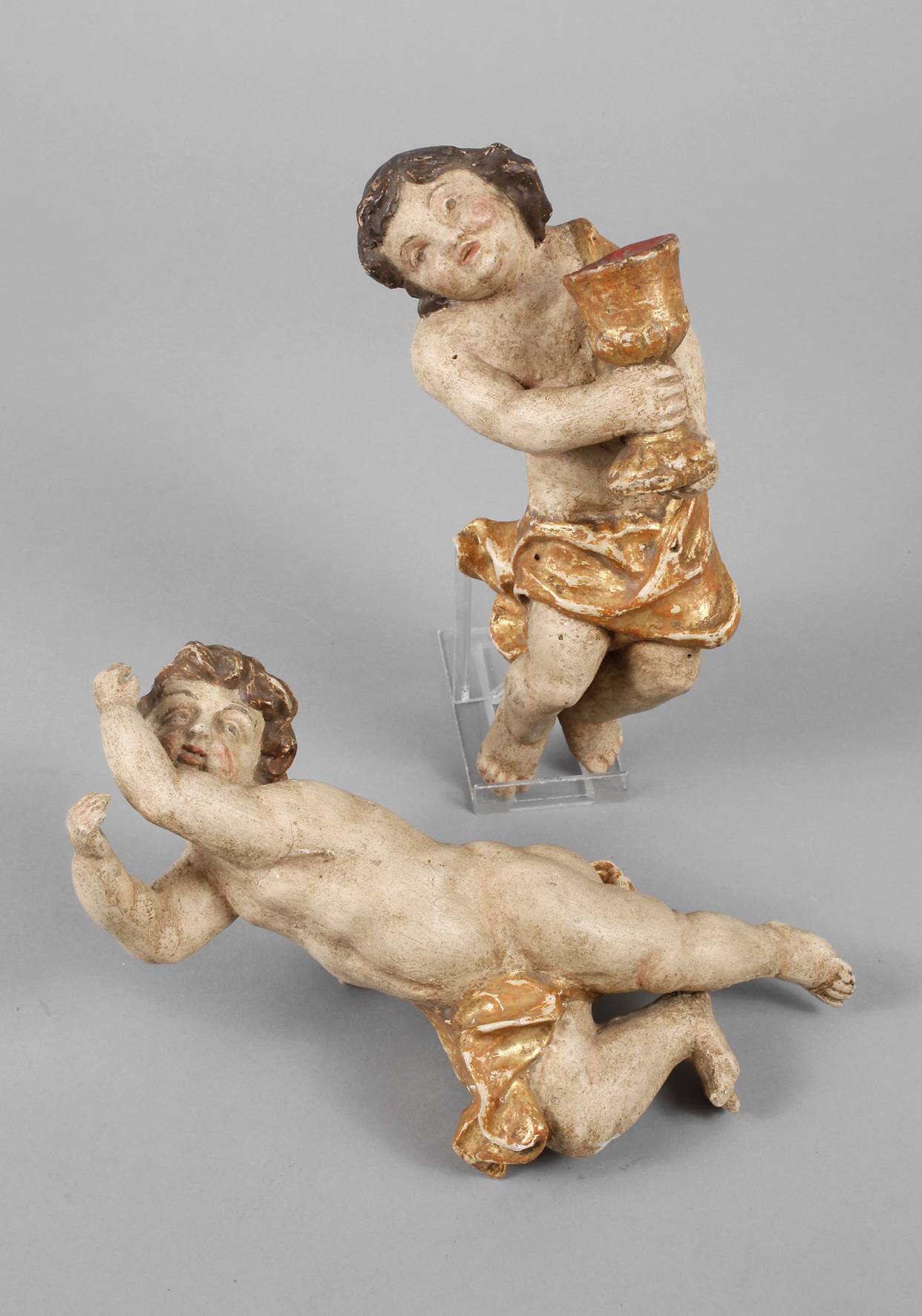 Paar barocke Schwebeengel