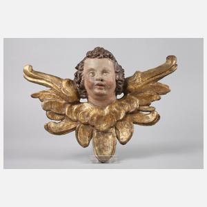 Paar Engelsköpfe Barock