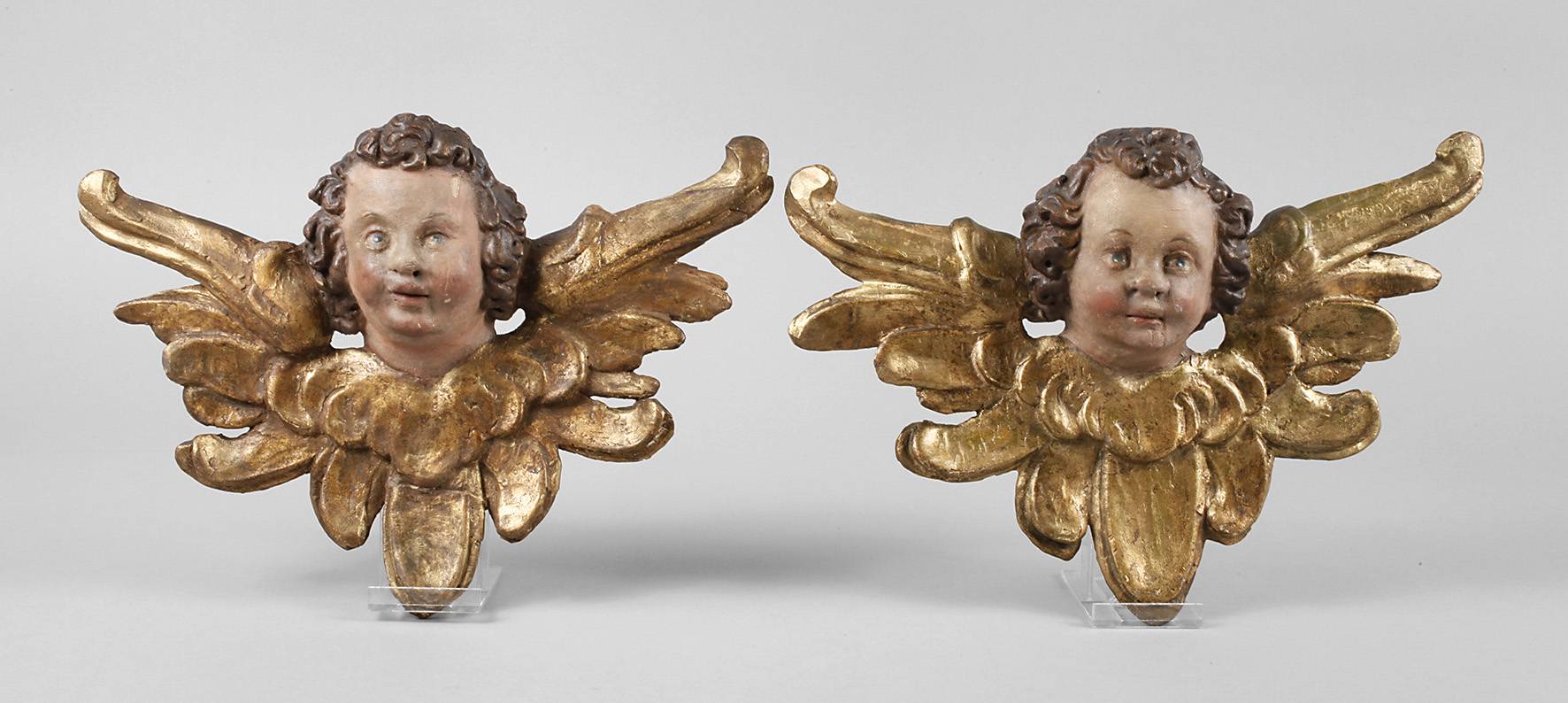 Paar Engelsköpfe Barock