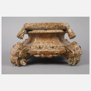 Geschnitzter Sockel Barock