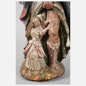 Geschnitzte Heiligenplastik