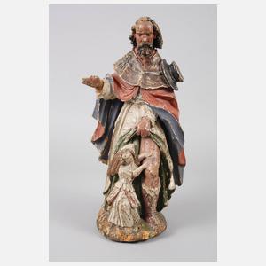 Geschnitzte Heiligenplastik