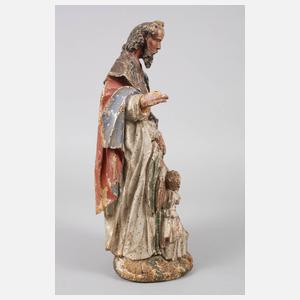 Geschnitzte Heiligenplastik