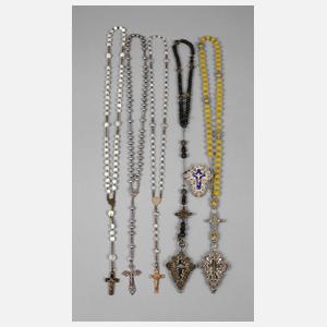 Konvolut Rosenkränze