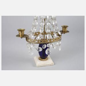 Leuchter mit Prismenbehang