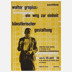Ausstellungsplakat Walter Gropius