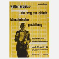 Ausstellungsplakat Walter Gropius111