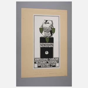 Plakatentwurf Schneiders Kunstsammlung