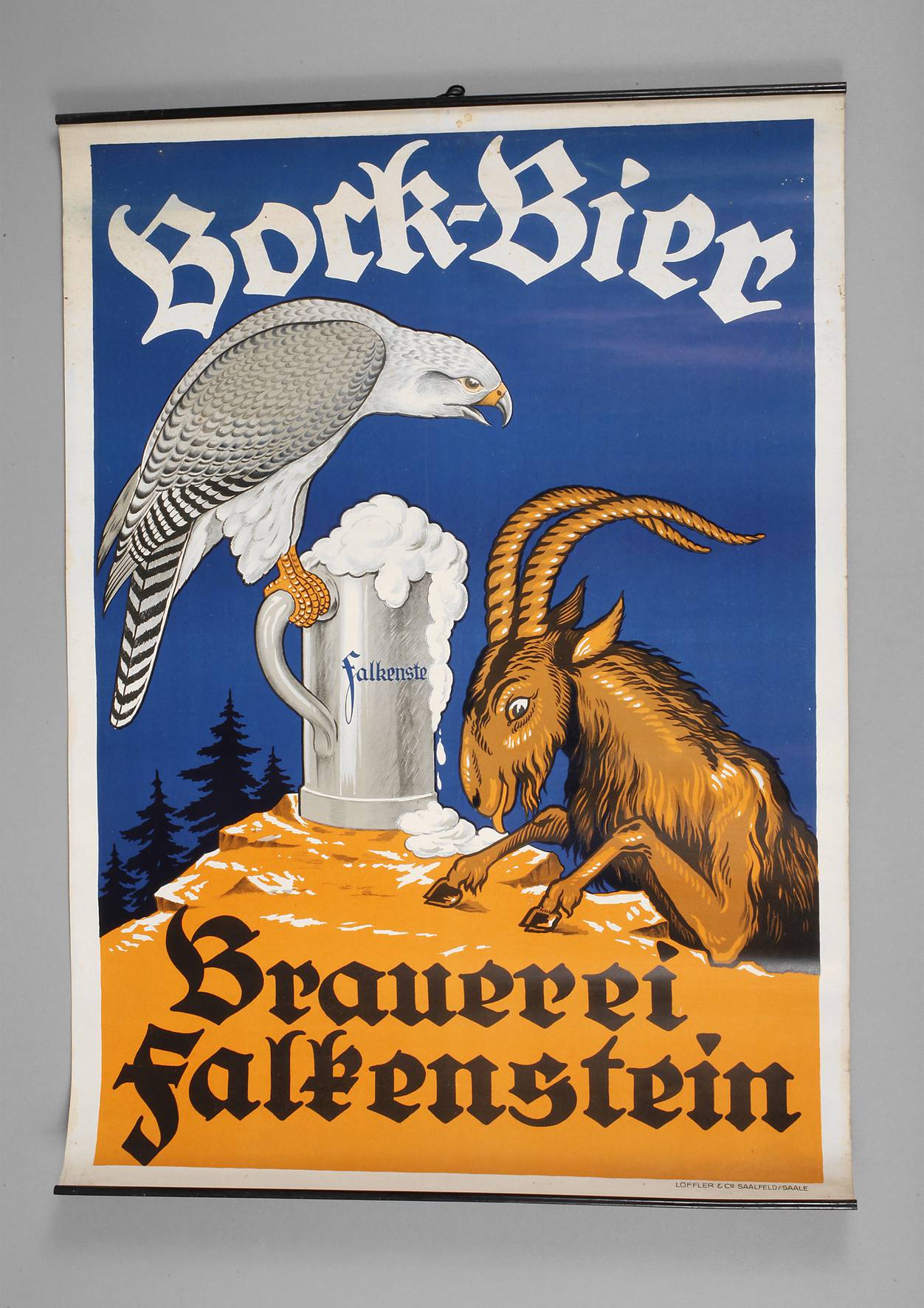Werbeplakat Brauerei Falkenstein
