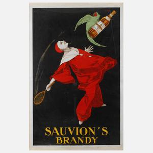Werbeplakat Sauvion's Brandy