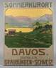 Werbeplakat Sommerkurort Davos