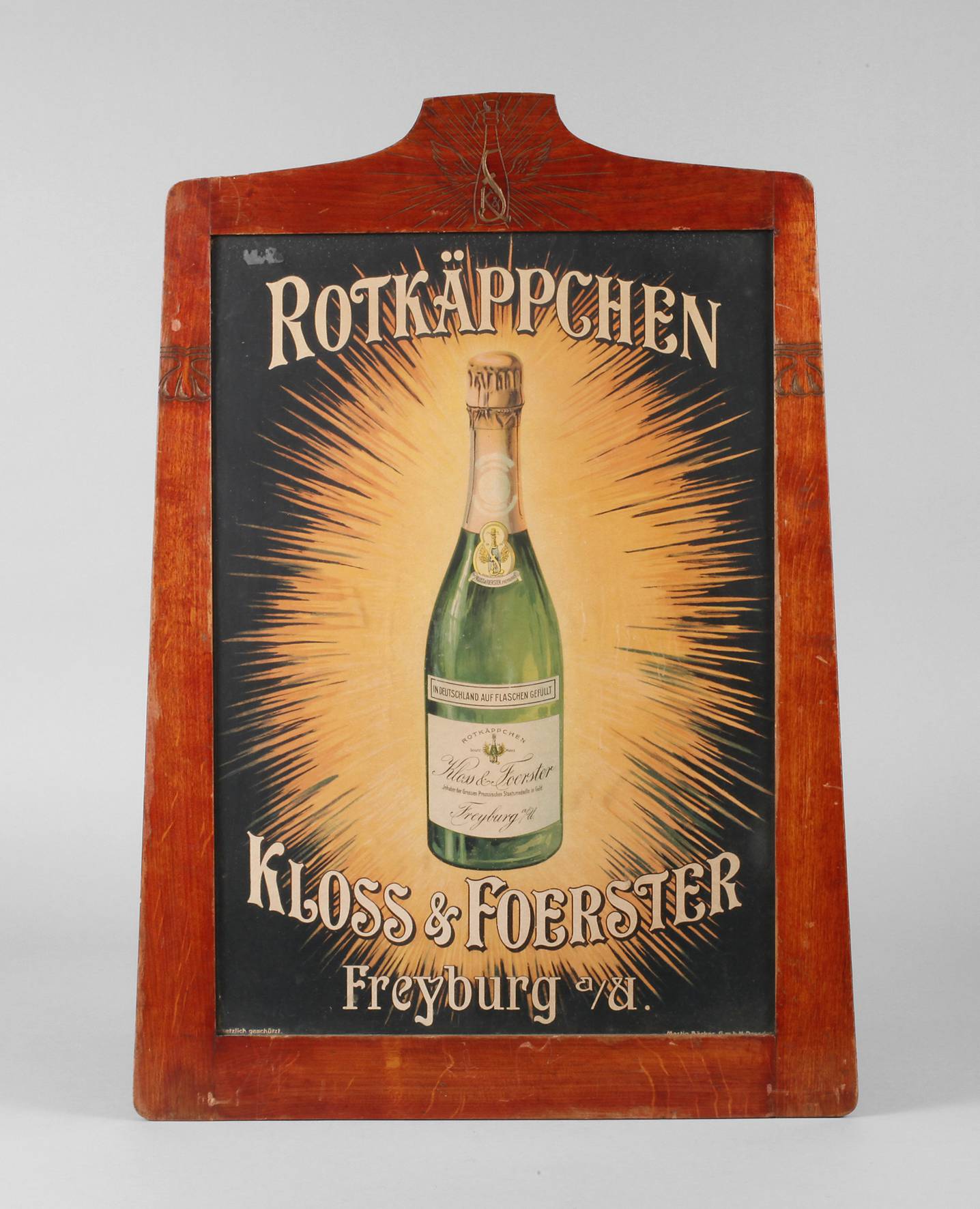 Werbeschild Rotkäppchen