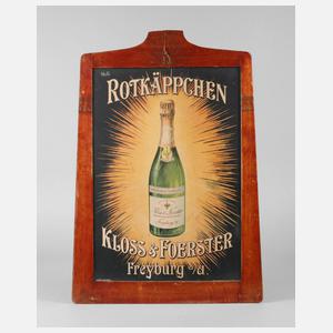 Werbeschild Rotkäppchen